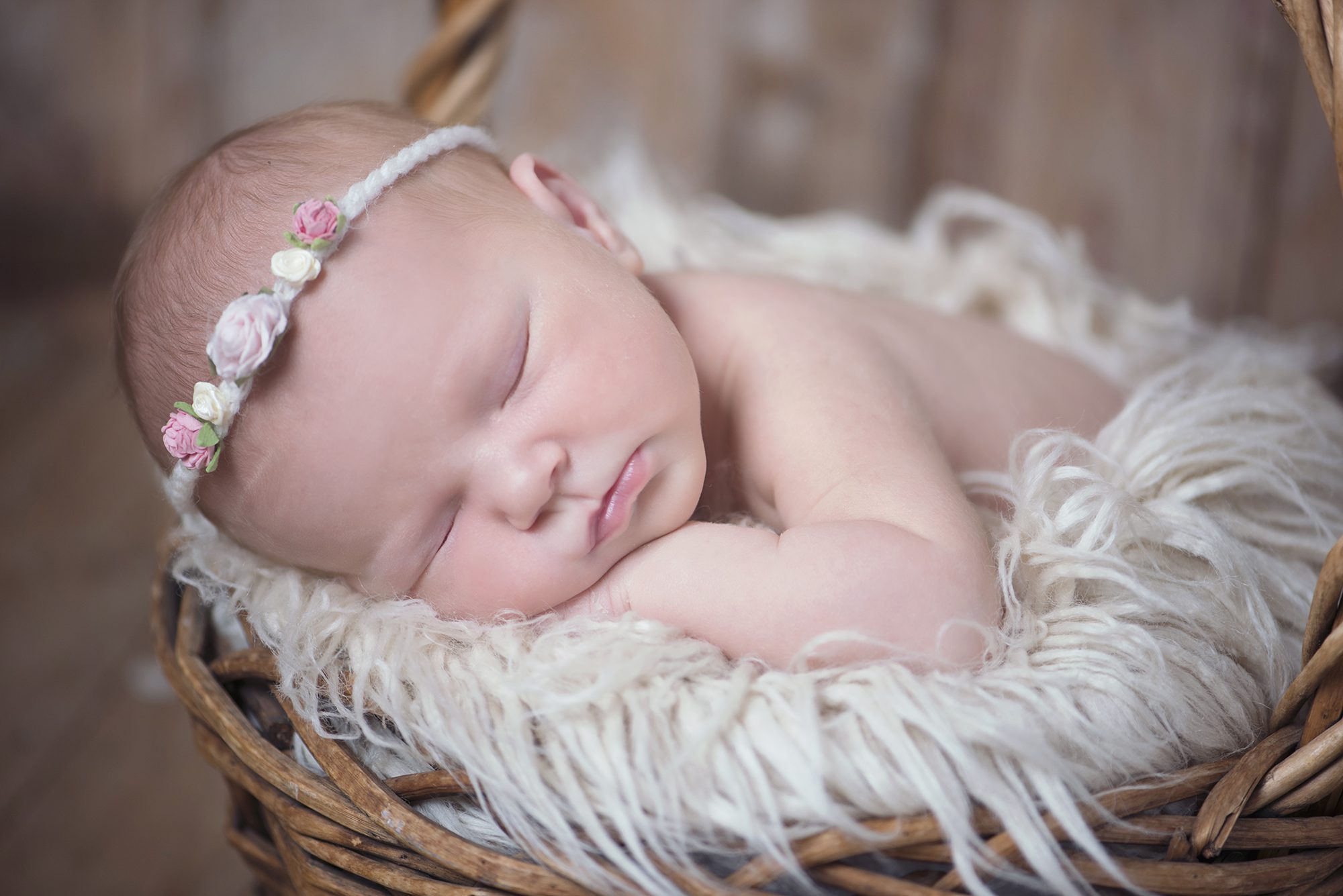 close up of baby in newborn photoshoot Berkshire