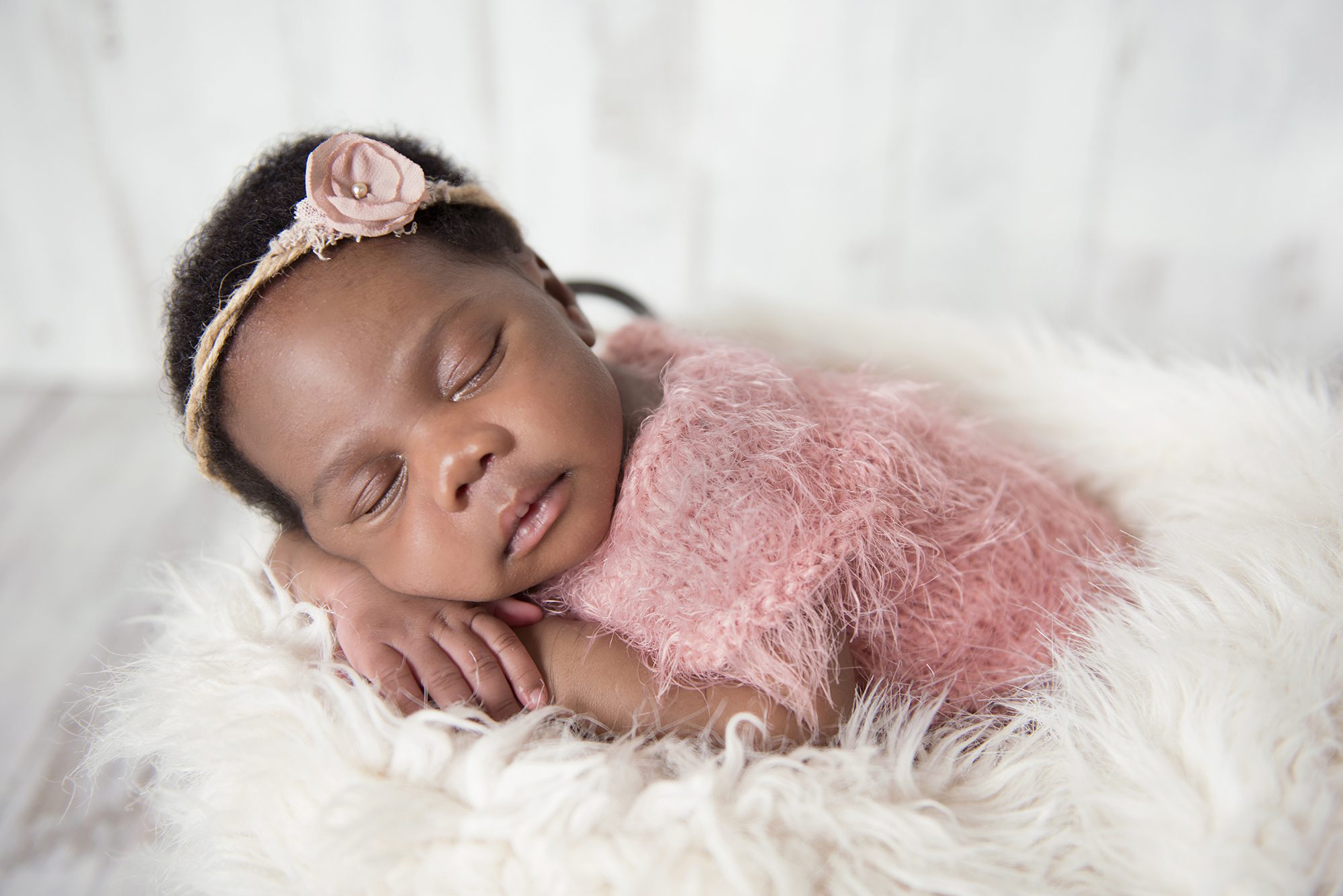 baby sleeping by newborn photographer Henley on Thames