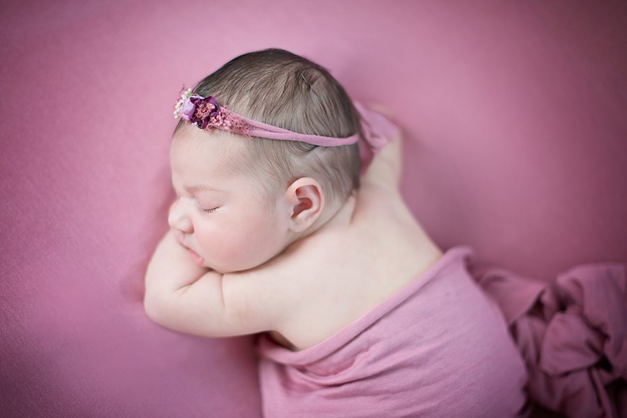 sleeping newborn baby during photo shoot in Reading, Berkshire